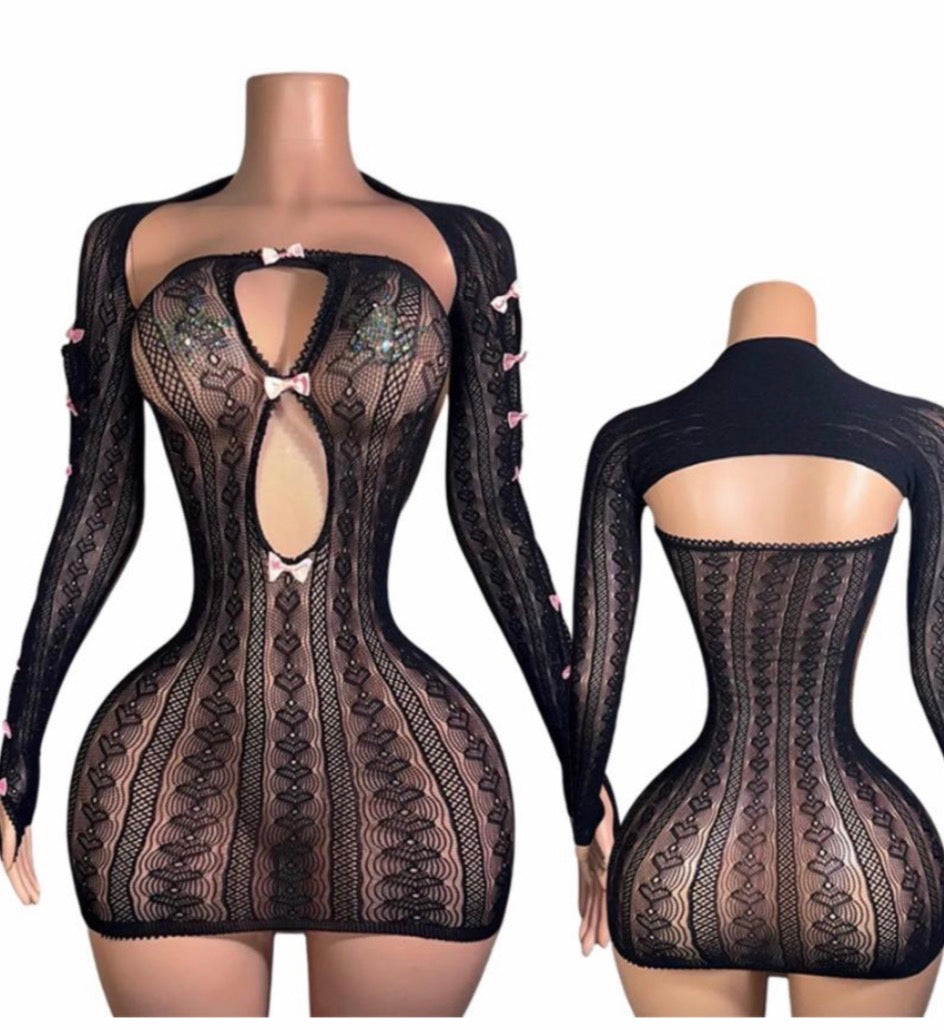 Black Two-Piece Dress