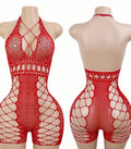 Red Rhinestone Bodysuit